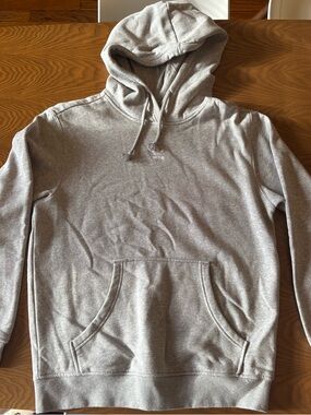 Adidas gray fleece pullover hoodie